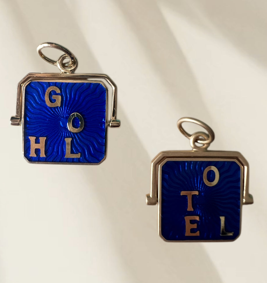 Go To Hell Enamel Spinner Charm