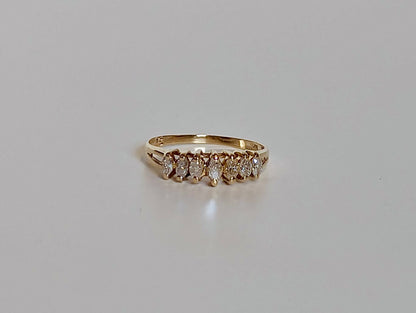 Vintage Marquise Diamond Ring - Size 8.25