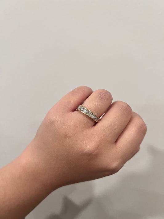 For Maggie - 1.24 ct Princess and Baguette Diamond Band