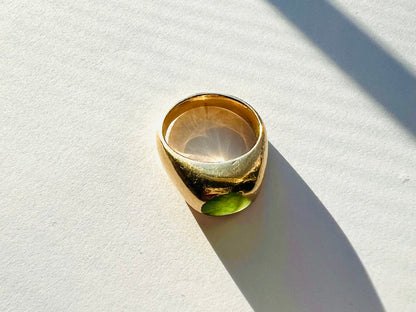 Vintage Emerald Signet Ring