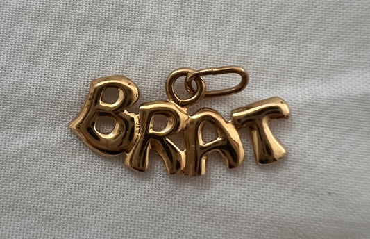 Vintage 14k BRAT charm - Reese