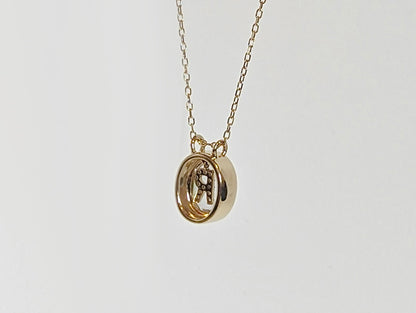 Signet Initial Necklace