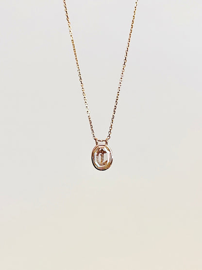 Signet Initial Necklace