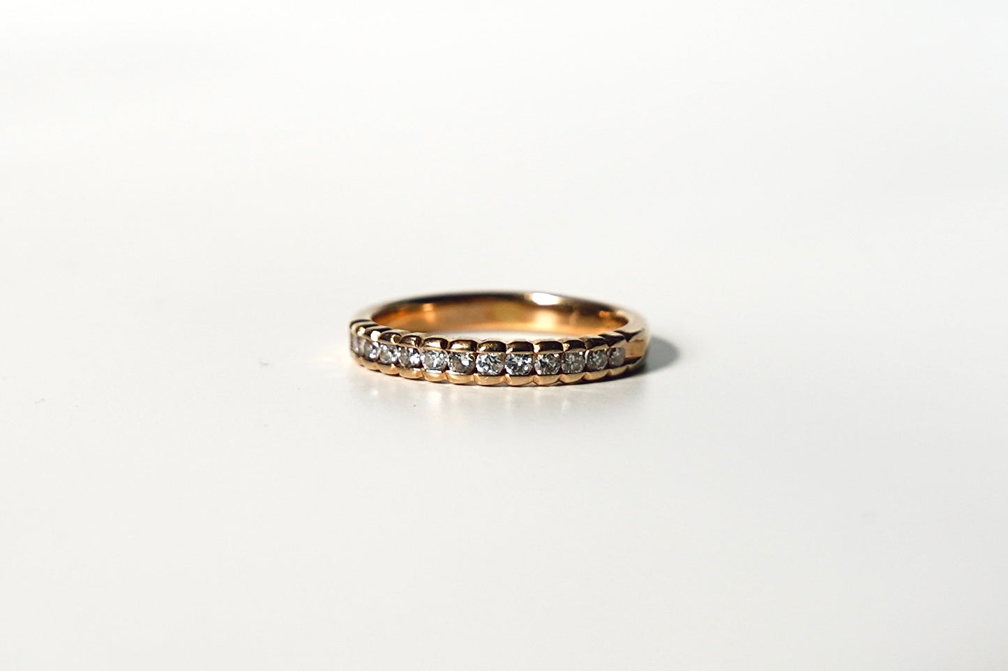 Vintage Half Eternity Ring Band