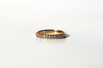 Vintage Half Eternity Ring Band