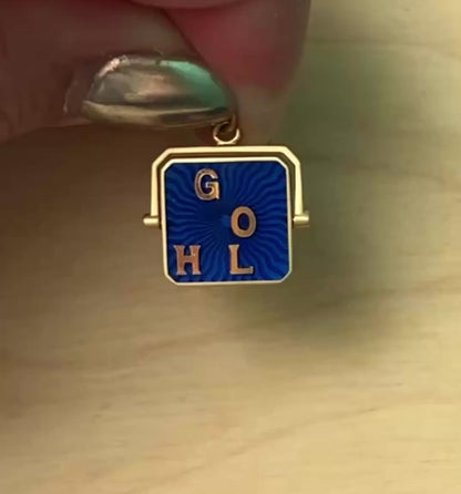 Go To Hell Enamel Spinner Charm