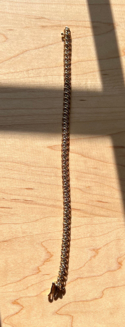 Vintage Diamond Tennis Bracelet S Chain